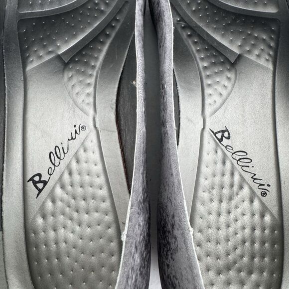 Bellini Women's Dragonfly Loafer Flat 9 Gray Velvet Pointed Toe Artsy Old Money - Picture 11 of 13